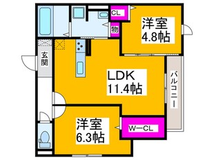 ロイズパレス中百舌鳥ＷＥＳＴの物件間取画像